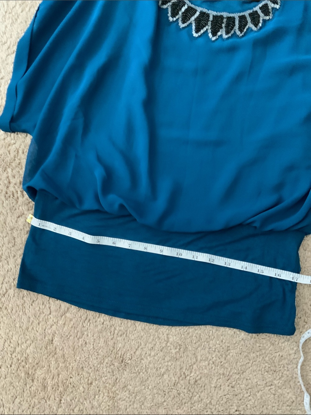Blue Layered Women's blouse - Picture 3 of 3